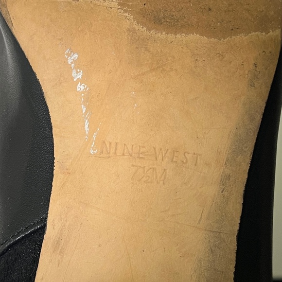 Nine West Black Over the Knee Boots Size 7 1/2M - Picture 10 of 13